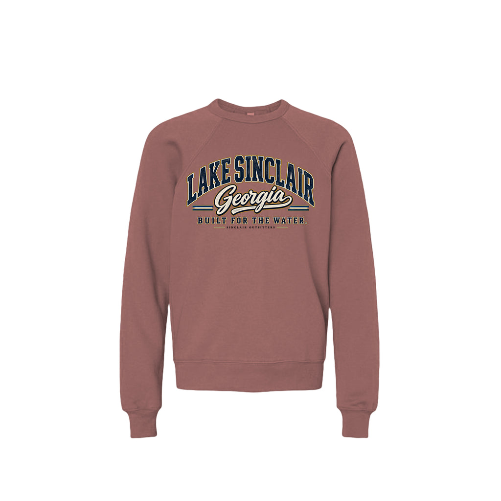 Lake Sinclair Heritage Collegiate youth crewneck sweatshirt by Sinclair Outfitters