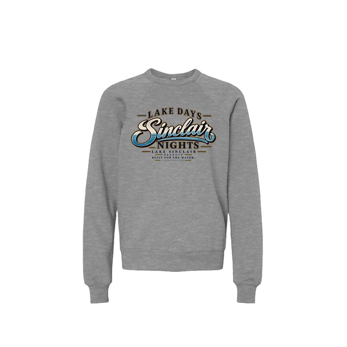 Lake Days Sinclair Nights youth crewneck sweatshirt by Sinclair Outfitters