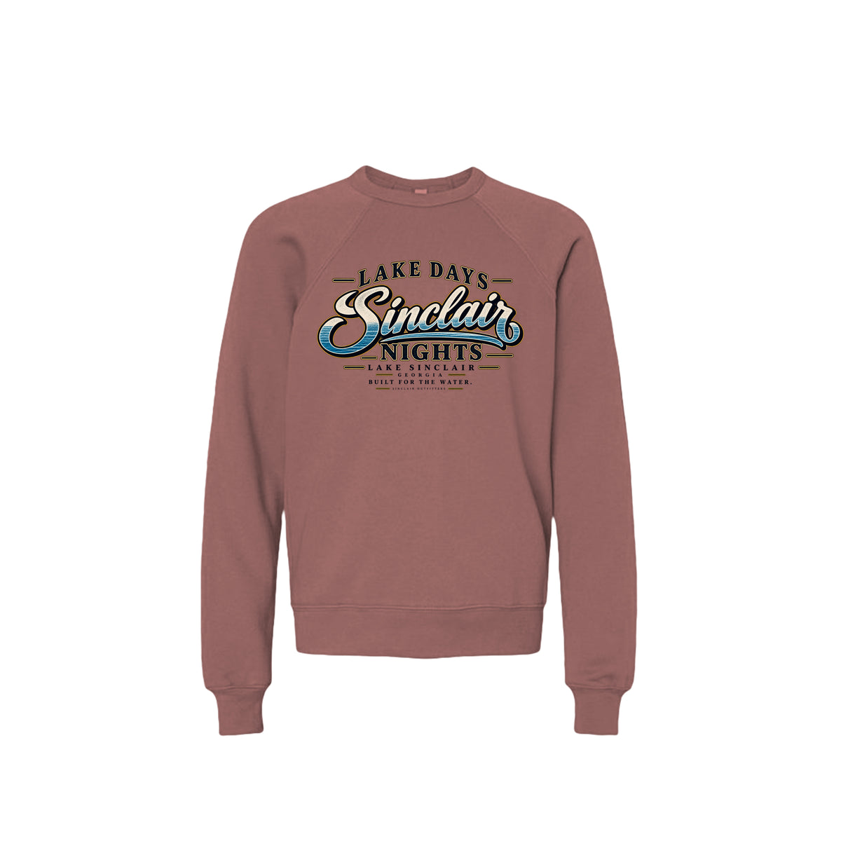 Lake Days Sinclair Nights youth crewneck sweatshirt by Sinclair Outfitters