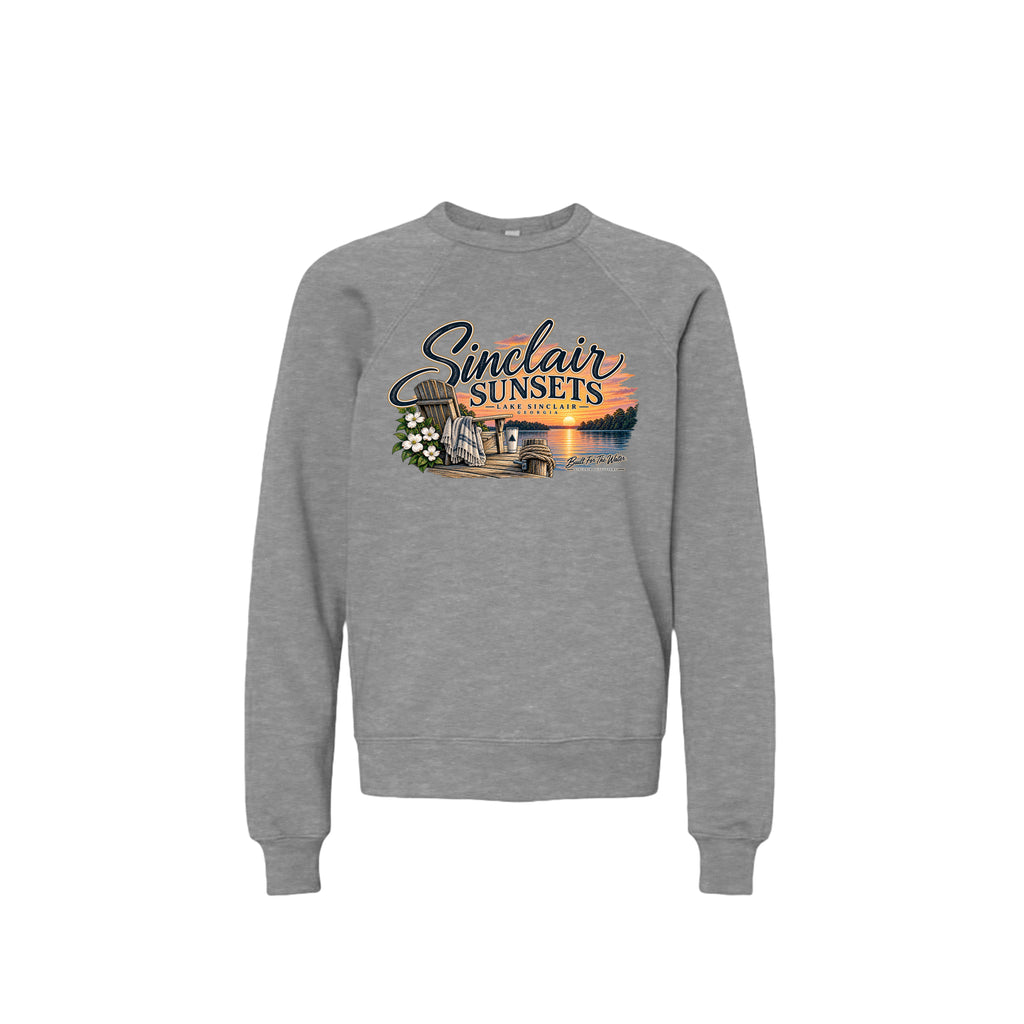 Sinclair Sunsets youth crewneck sweatshirt by Sinclair Outfitters