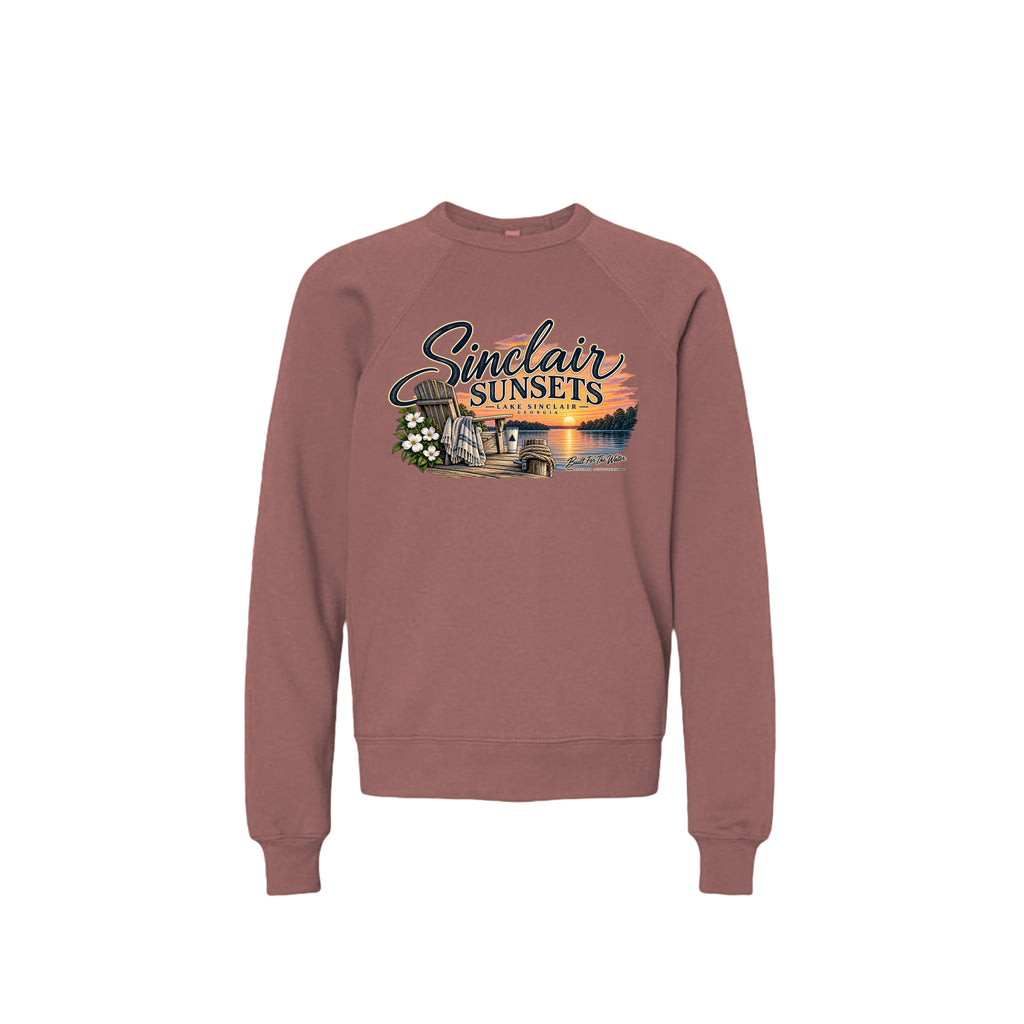Sinclair Sunsets youth crewneck sweatshirt by Sinclair Outfitters
