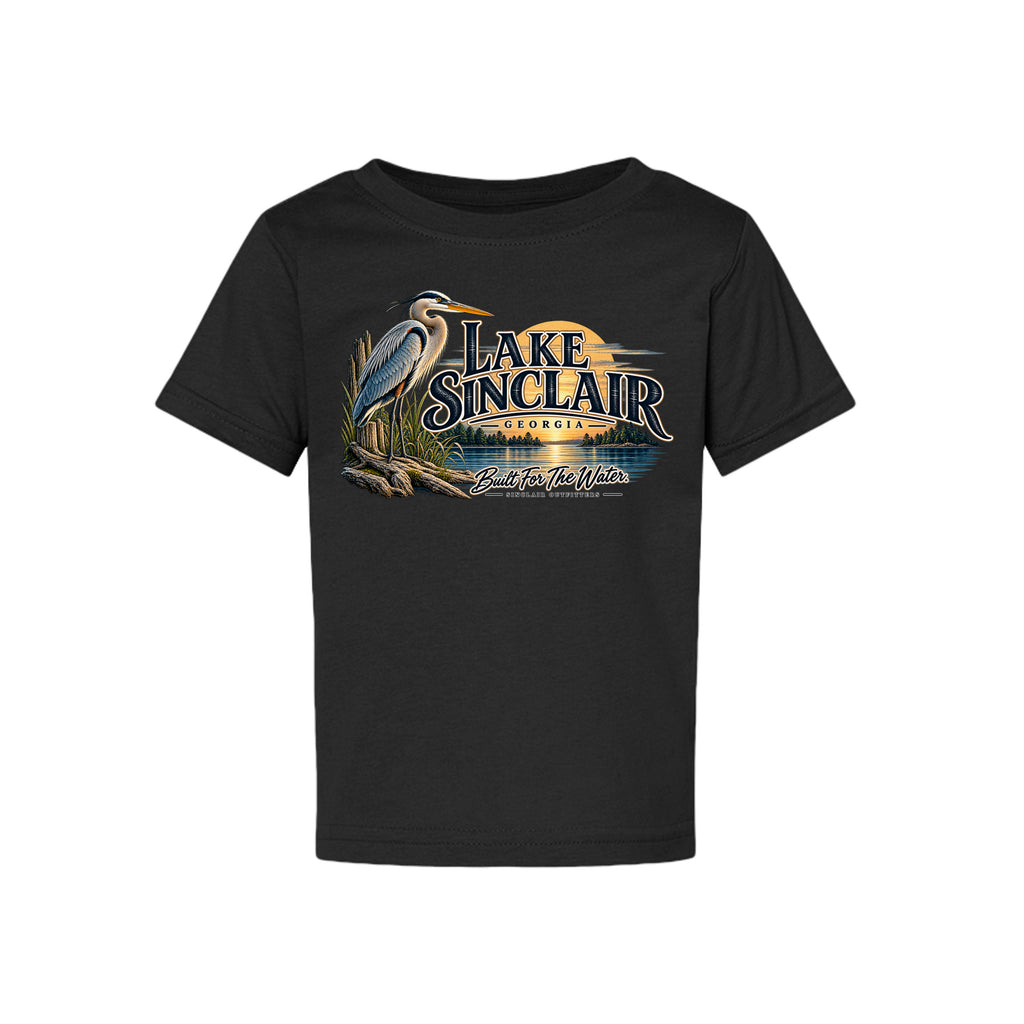 Lake Sinclair Heron toddler T-shirt by Sinclair Outfitters