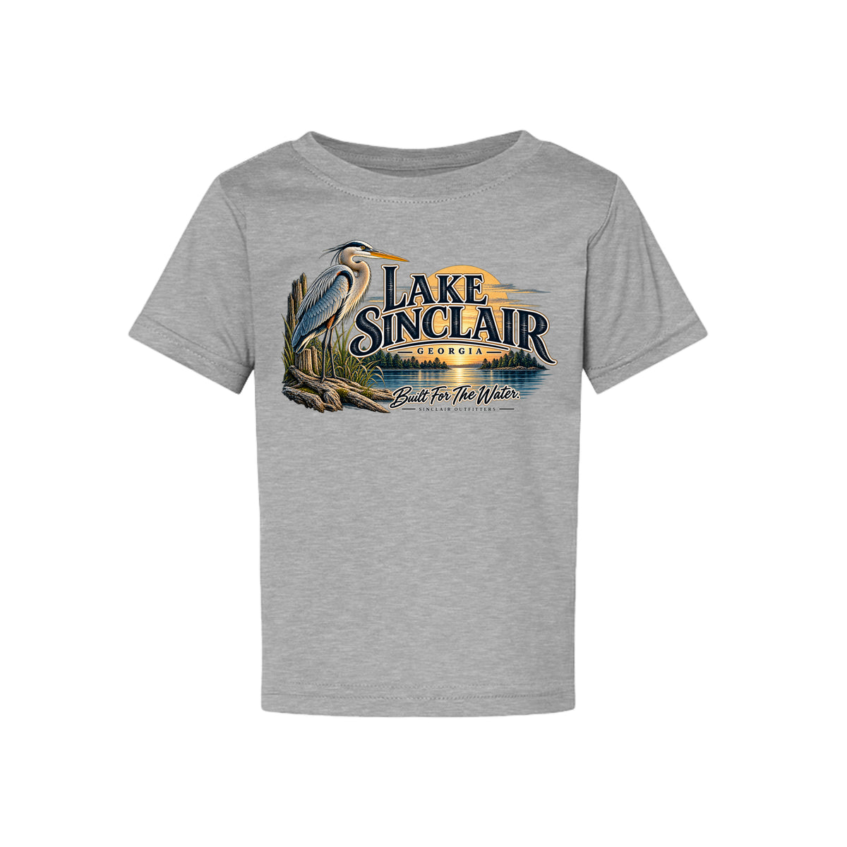 Lake Sinclair Heron toddler T-shirt by Sinclair Outfitters