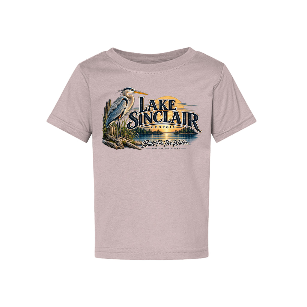 Lake Sinclair Heron toddler T-shirt by Sinclair Outfitters