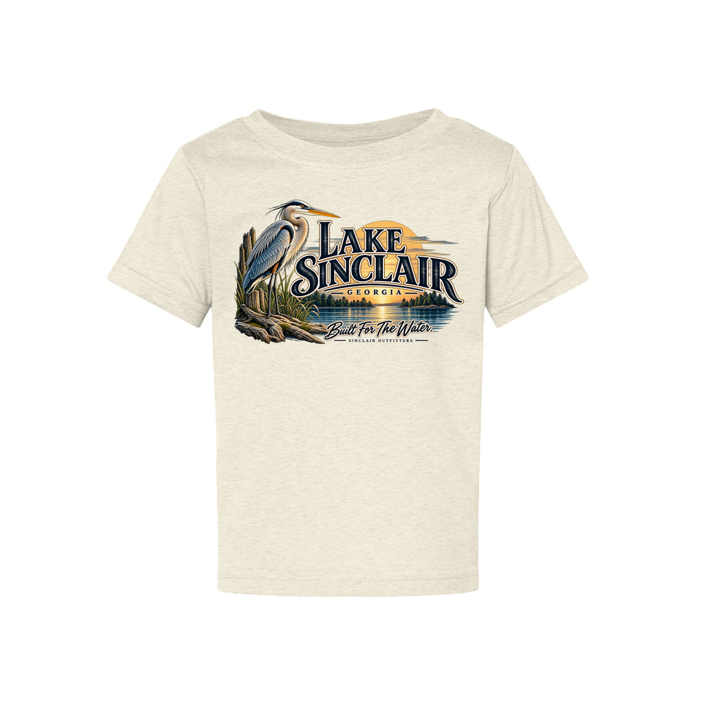 Lake Sinclair Heron toddler T-shirt by Sinclair Outfitters