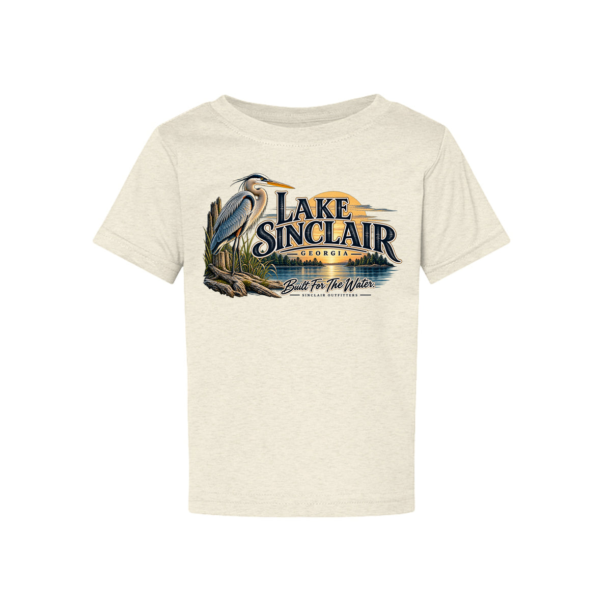 Lake Sinclair Heron toddler T-shirt by Sinclair Outfitters