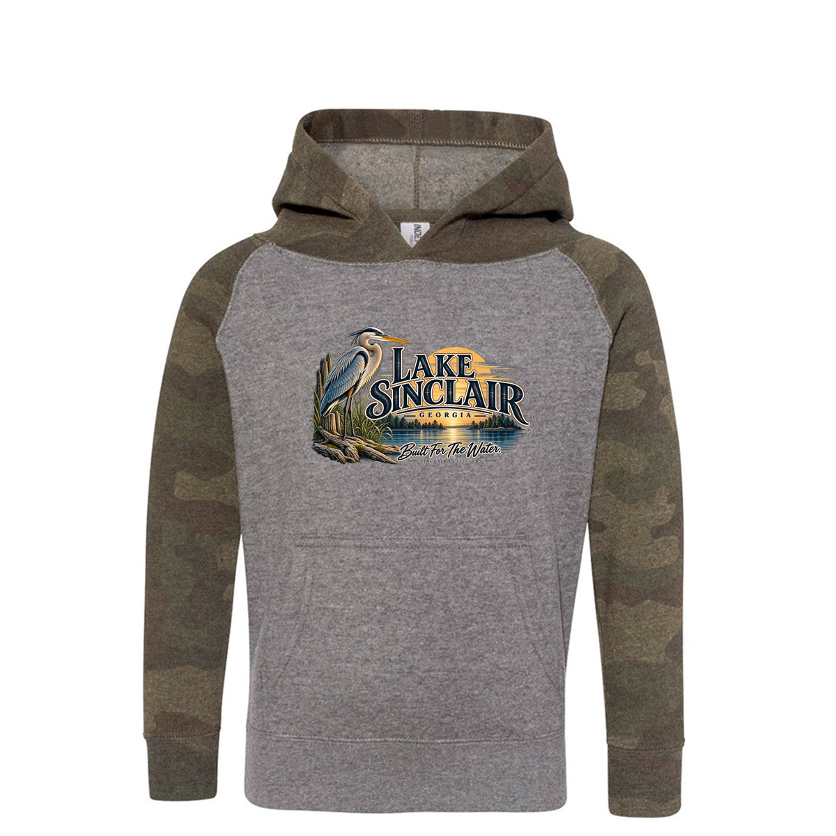 Lake Sinclair Heron toddler hoodie by Sinclair Outfitters