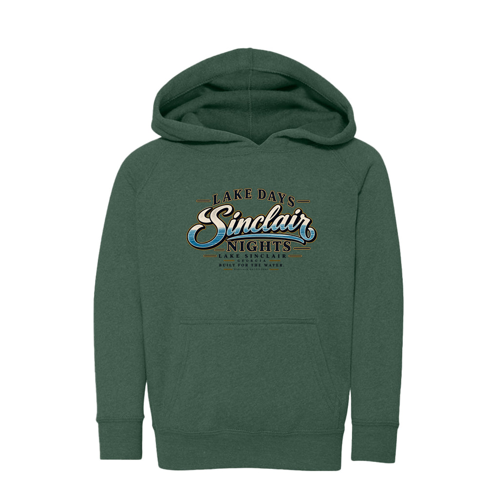 Lake Days Sinclair Nights toddler hoodie by Sinclair Outfitters