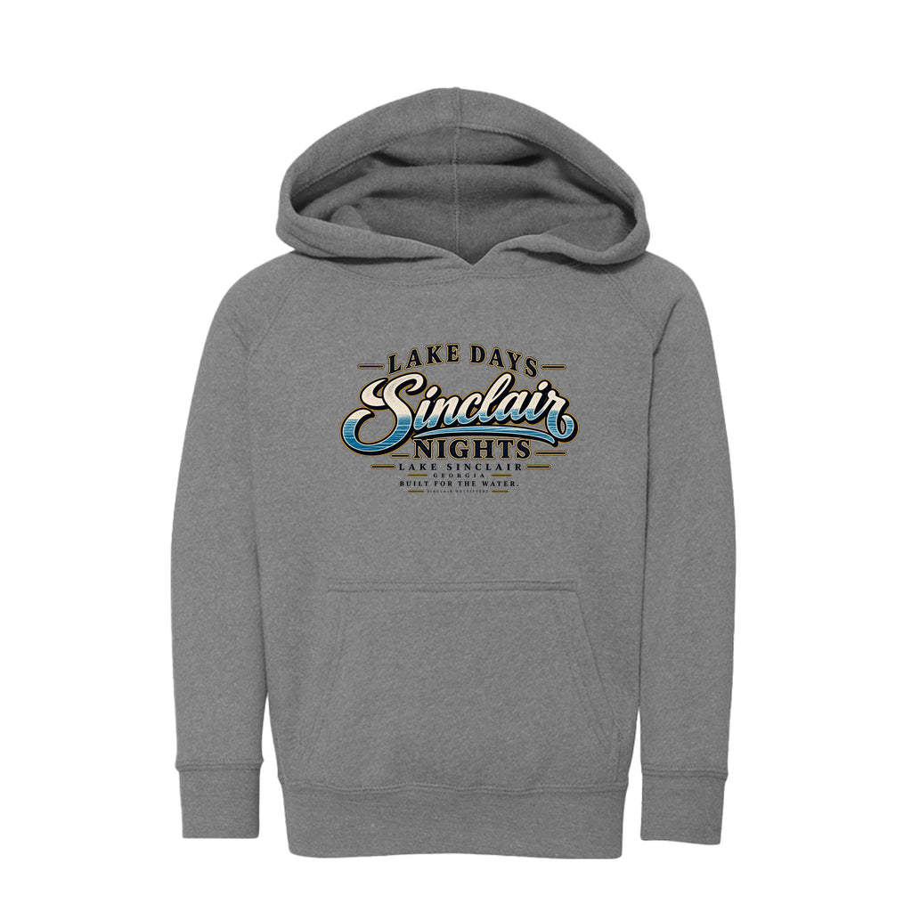 Lake Days Sinclair Nights toddler hoodie by Sinclair Outfitters