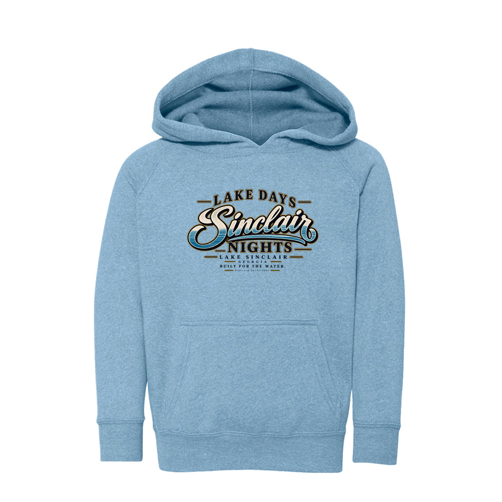 Lake Days Sinclair Nights toddler hoodie by Sinclair Outfitters