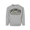 Lake Sinclair Heritage Collegiate toddler crewneck sweatshirt by Sinclair Outfitters