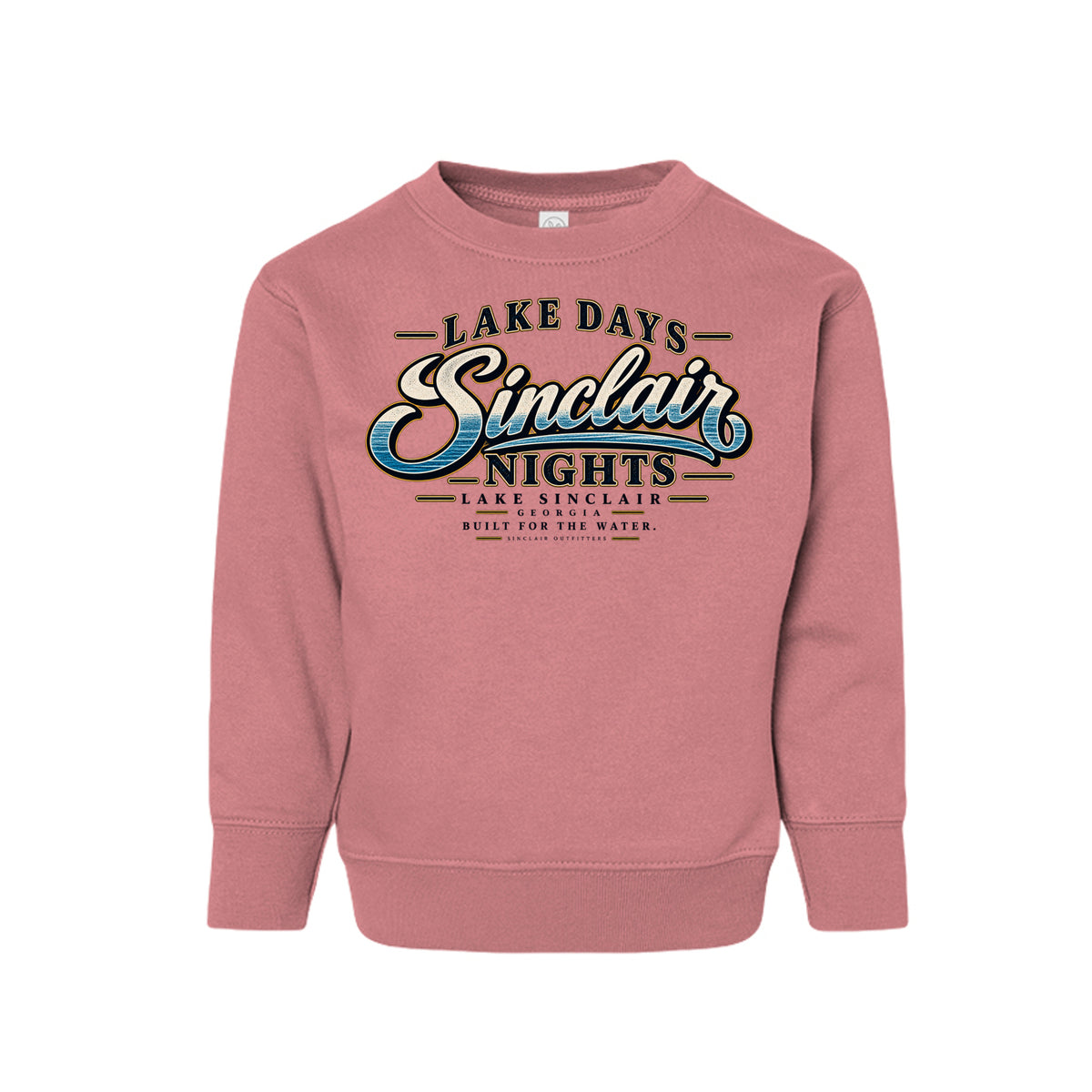 Lake Days Sinclair Nights toddler crewneck sweatshirt by Sinclair Outfitters