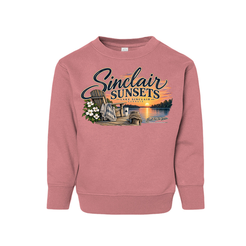 Sinclair Sunsets toddler crewneck sweatshirt by Sinclair Outfitters