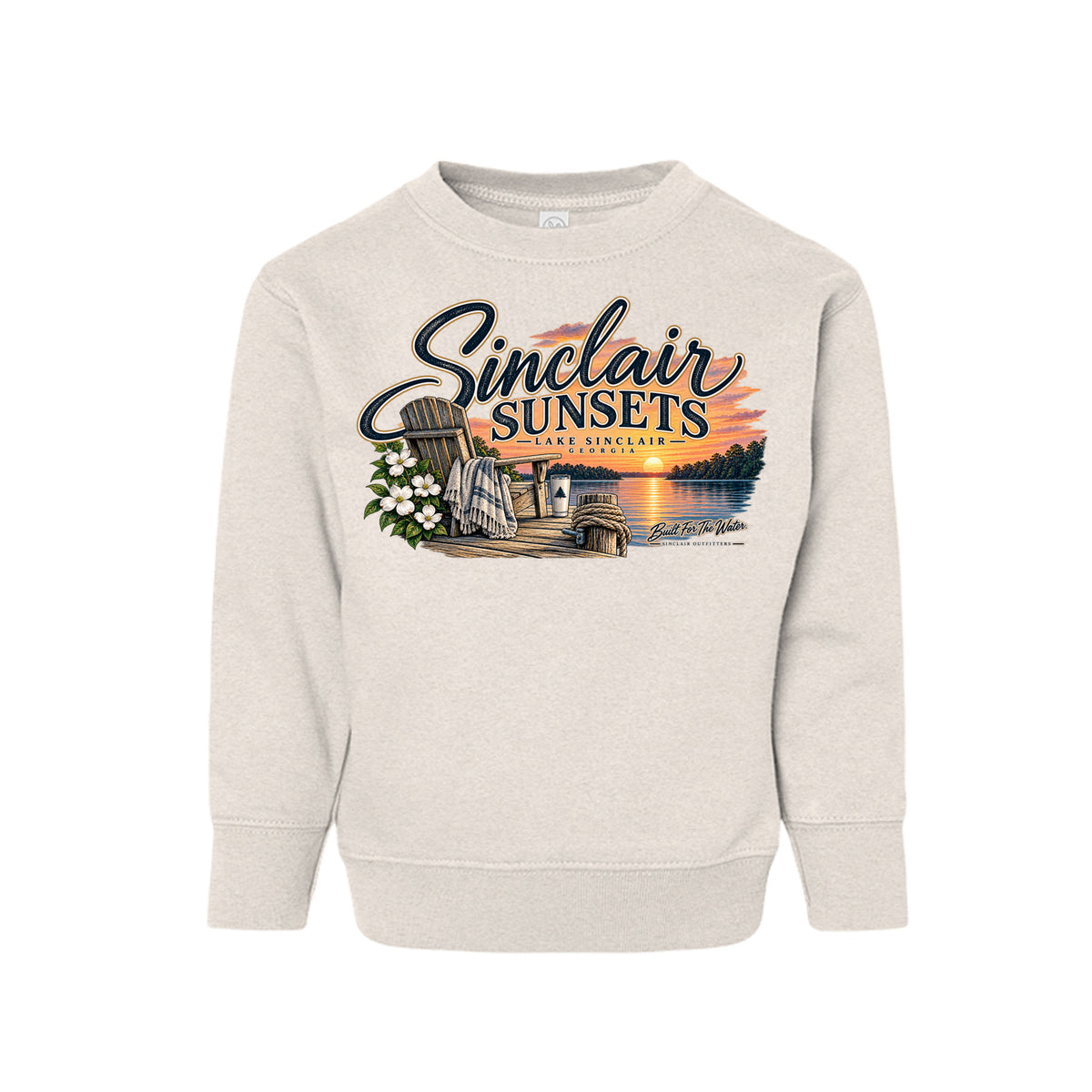 Sinclair Sunsets toddler crewneck sweatshirt by Sinclair Outfitters
