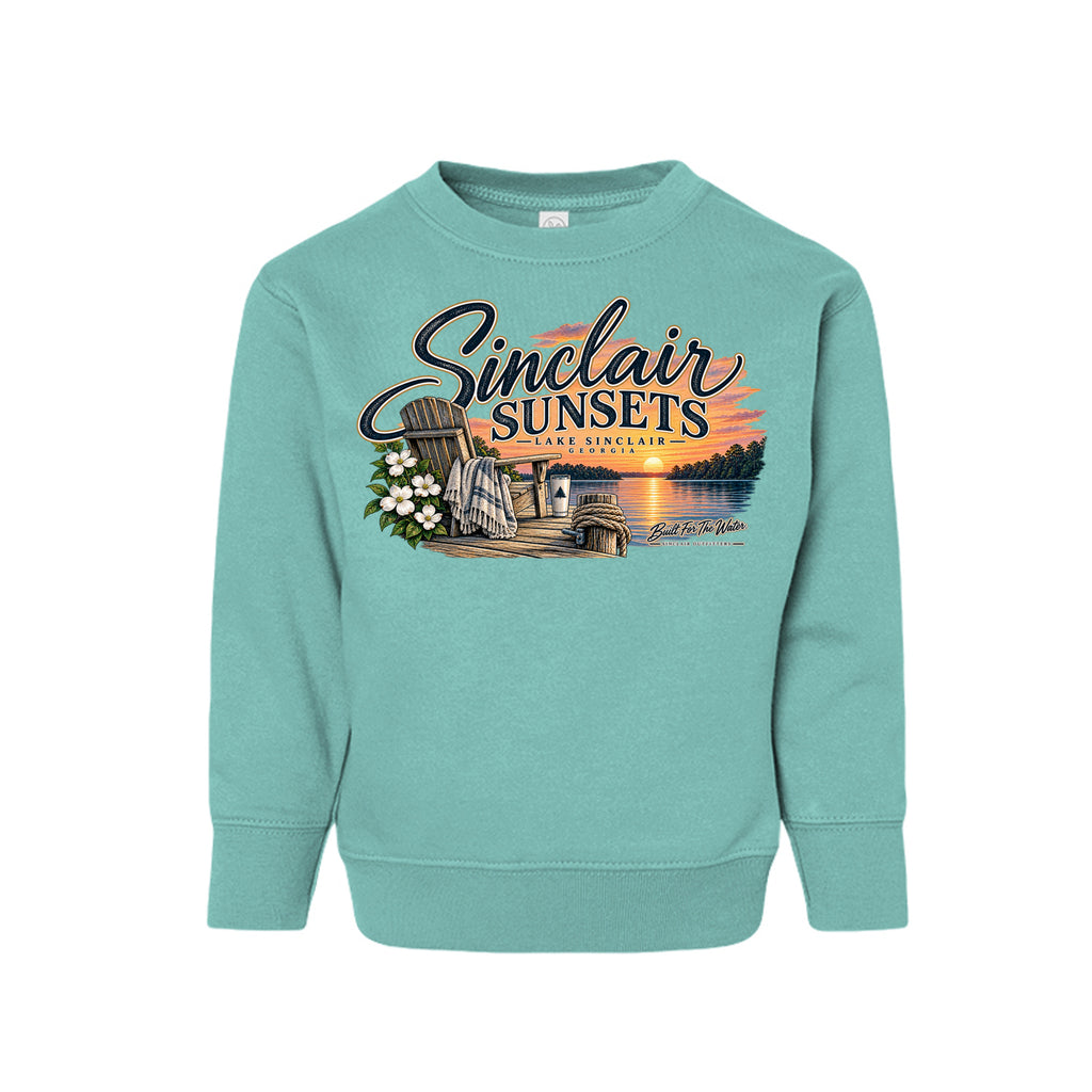 Sinclair Sunsets toddler crewneck sweatshirt by Sinclair Outfitters