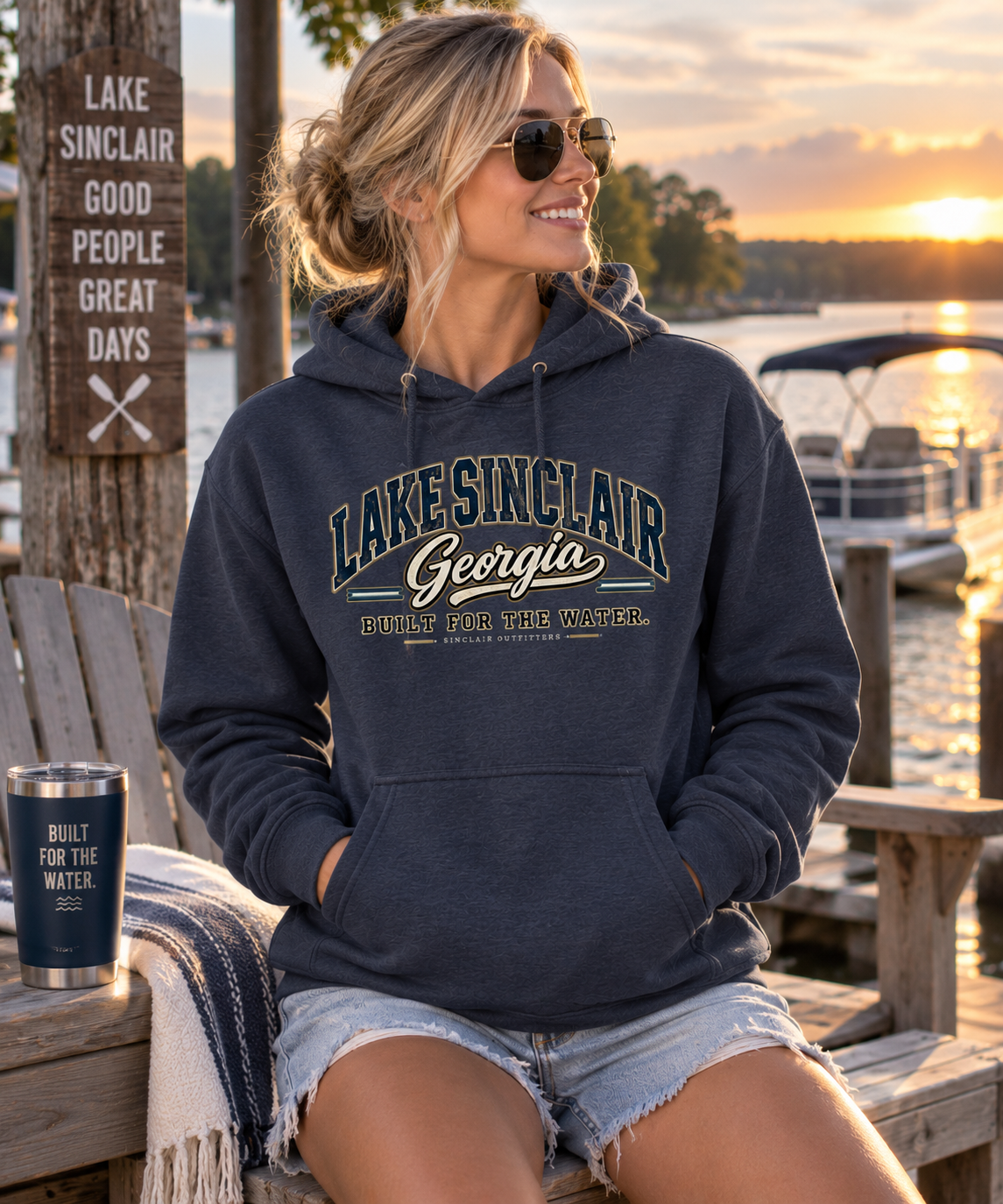 Lake Sinclair Collegiate Midweight Hoodie