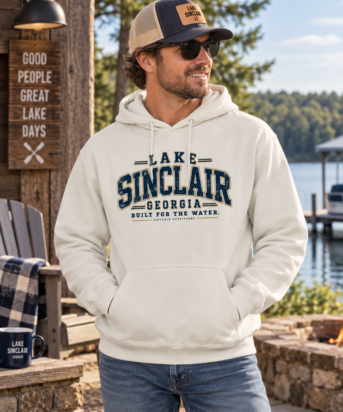 Lake Sinclair Vintage University Midweight Hoodie
