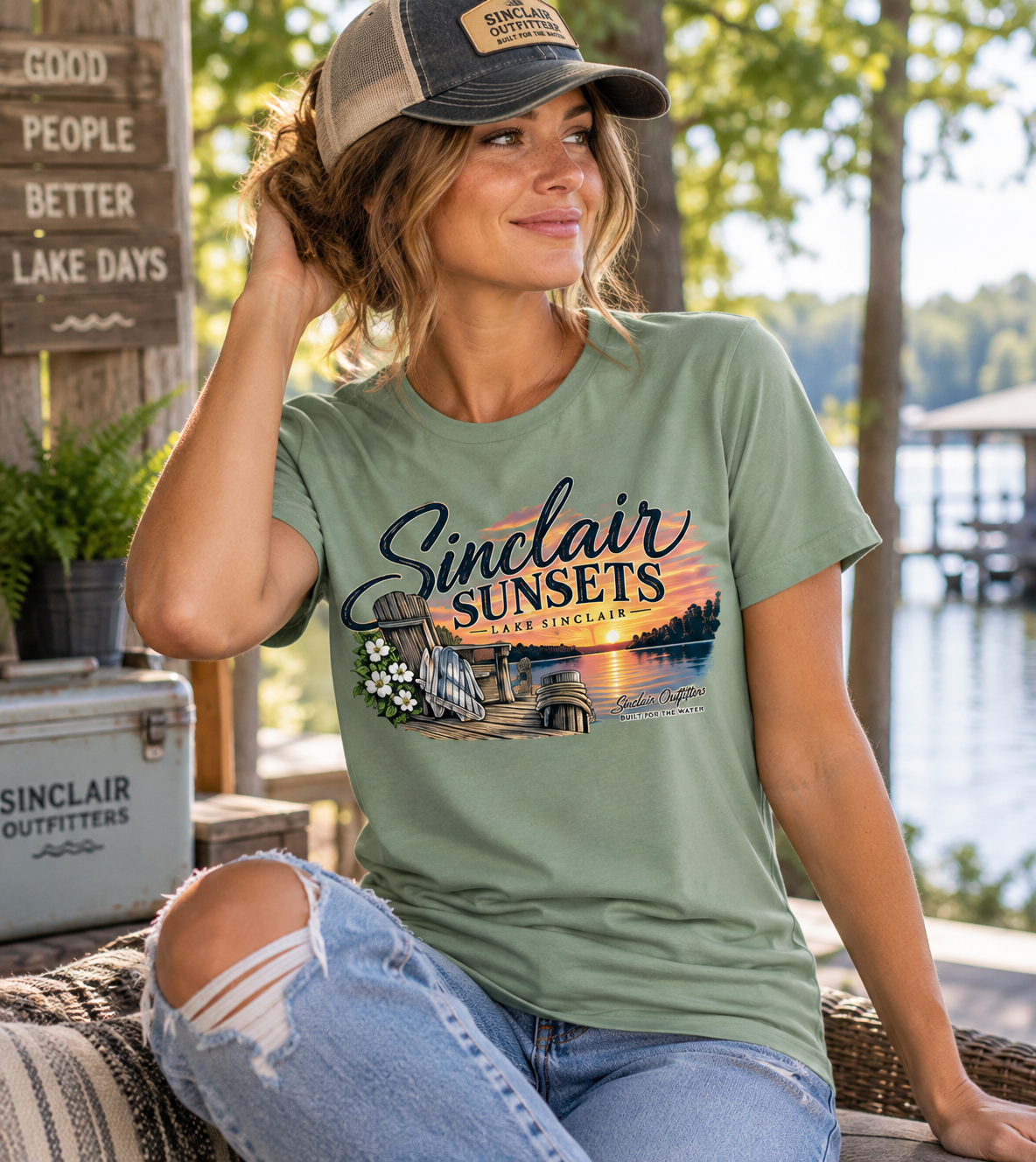 Sinclair Sunsets Women's Relaxed Tee
