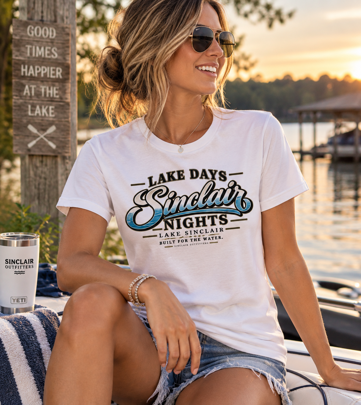 Lake Days / Sinclair Nights Women's Relaxed Tee